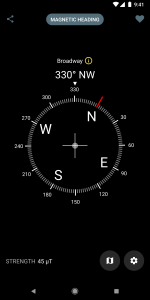 اسکرین شات برنامه Digital Compass 2