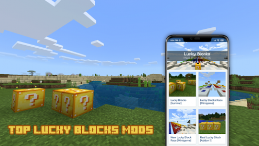 اسکرین شات برنامه Mods Lucky Block for MCPE 1