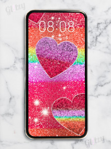 اسکرین شات برنامه Girly Glitter Wallpaper Glitzy 8