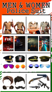 اسکرین شات 1 برنامه Police Photo Editor : Men & Wo