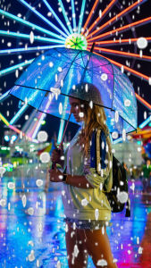 اسکرین شات 2 برنامه Rain Photo Editor : Rain Overl