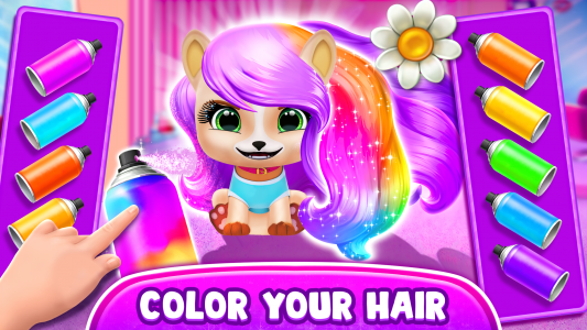 اسکرین شات 8 بازی Hairstyle: pet care salon game