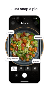 اسکرین شات 2 برنامه Cal AI - Food Calorie Tracker