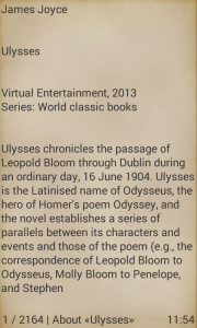 اسکرین شات 2 برنامه Ulysses by James Joyce