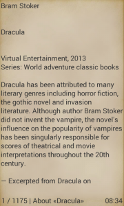 اسکرین شات 2 برنامه Dracula by Bram Stoker