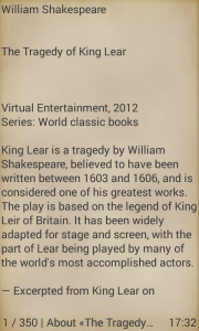 اسکرین شات 2 برنامه The Tragedy of King Lear