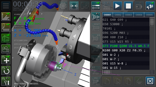 اسکرین شات 6 برنامه CNC Simulator Lite