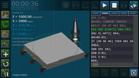 اسکرین شات برنامه CNC Milling Simulator 4