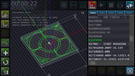 اسکرین شات 2 برنامه CNC Milling Simulator