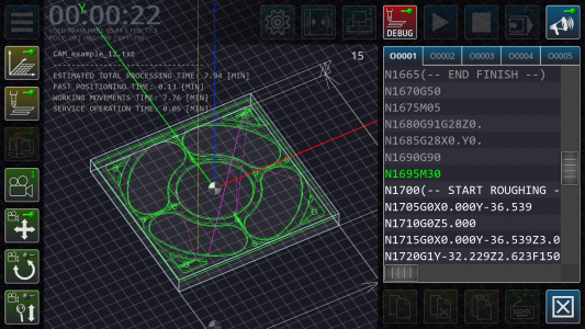 اسکرین شات برنامه CNC Milling Simulator 2