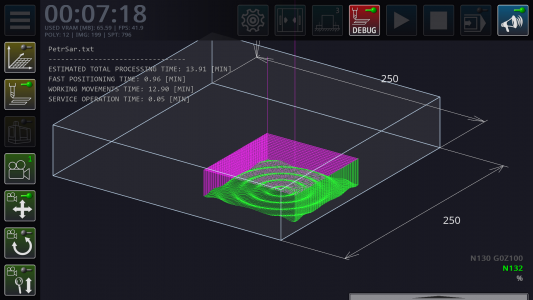 اسکرین شات 6 برنامه CNC Milling Simulator