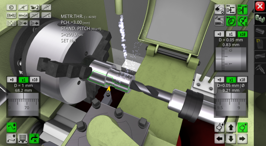 اسکرین شات 4 برنامه Lathe Simulator Lite