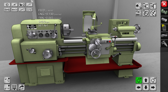 اسکرین شات برنامه Lathe Simulator Lite 1