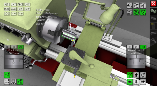 اسکرین شات 2 برنامه Lathe Simulator Lite