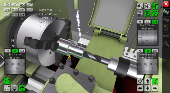 اسکرین شات برنامه Lathe Simulator Lite 4