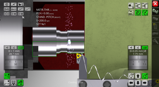 اسکرین شات برنامه Lathe Simulator Lite 3