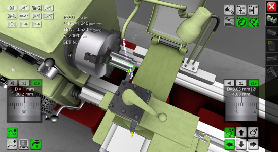 اسکرین شات برنامه Lathe Simulator Lite 2