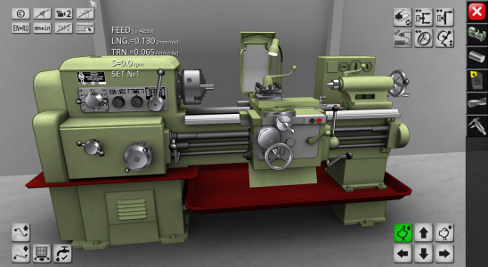 اسکرین شات 1 برنامه Lathe Simulator Lite
