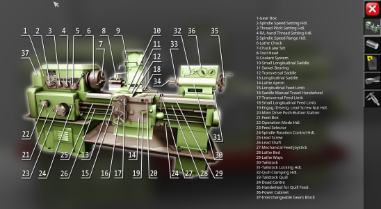 اسکرین شات برنامه Lathe Simulator Lite 7