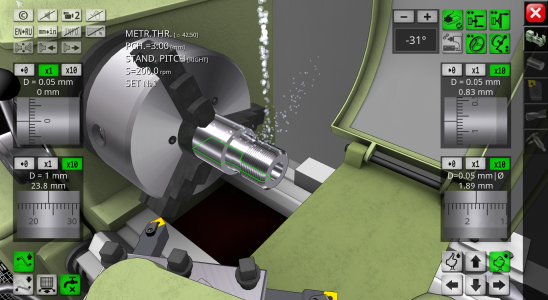 اسکرین شات برنامه Lathe Simulator Lite 5