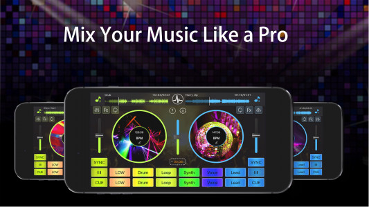 اسکرین شات برنامه Virtual DJ Mixer Studio 8 -  DJ Mixer PLayer 1