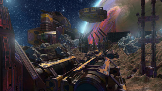 اسکرین شات بازی VR Roller Coaster: GALAXY 360 in Deep Space 4