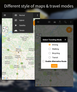 اسکرین شات برنامه Driving Route Finder™ - Find GPS Location & Routes 2