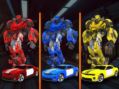 اسکرین شات برنامه Car Transformation Robot Games 3