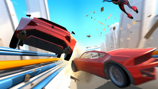 اسکرین شات برنامه Derby Car Stunt Racing Games 1