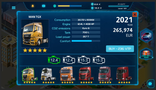 اسکرین شات 2 بازی Virtual Truck Manager 2 Tycoon