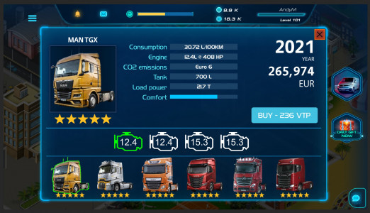 اسکرین شات بازی Virtual Truck Manager 2 Tycoon 2