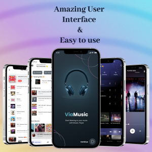 اسکرین شات برنامه ViaMusic: MP3 Music Player App 1