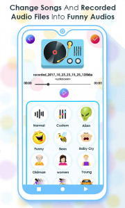 اسکرین شات 4 برنامه Voice Changer - Funny Recorder