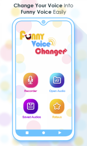 اسکرین شات برنامه Voice Changer - Funny Recorder 1