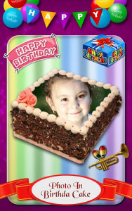 اسکرین شات برنامه Name and Photo on Birthday cake 1
