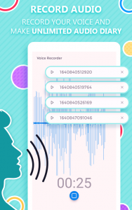 اسکرین شات 2 برنامه Voice Diary with Lock 2024