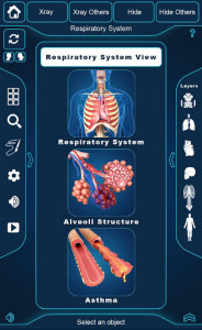 اسکرین شات برنامه Respiratory System Anatomy Pro. 1