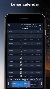 اسکرین شات برنامه Ephemeris: Sun and Moon Seeker 5