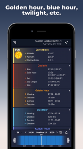 اسکرین شات برنامه Ephemeris: Sun and Moon Seeker 4