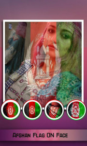 اسکرین شات برنامه Afghan Flag On Face - New Faceflag Photo maker 6
