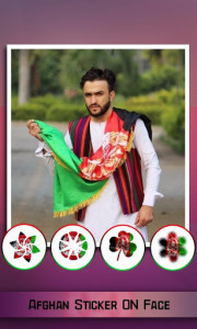 اسکرین شات برنامه Afghan Flag On Face - New Faceflag Photo maker 2