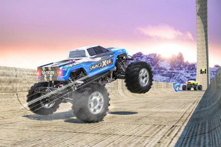 اسکرین شات برنامه Extreme Monster Truck Stunt:US Monster Racing 2020 2
