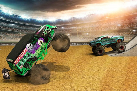 اسکرین شات برنامه Monster Truck Demolition Derby: Stunts Game 2021 6