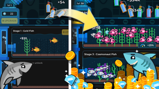 اسکرین شات بازی Idle Fish Aquarium 6