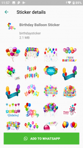 اسکرین شات 4 برنامه Happy Birthday Stickers