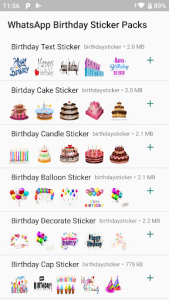 اسکرین شات برنامه Birthday Stickers For Whatsapp - WAStickers 1