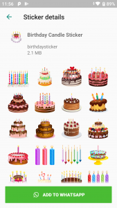اسکرین شات 2 برنامه Happy Birthday Stickers
