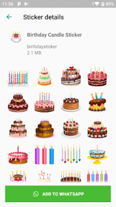 اسکرین شات برنامه Birthday Stickers For Whatsapp - WAStickers 2