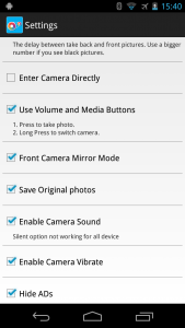 اسکرین شات برنامه Smart Front Back Dual Camera 5