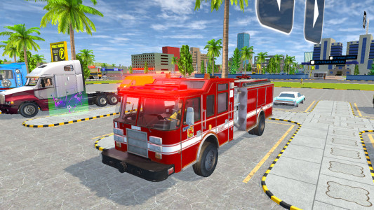 اسکرین شات 2 بازی City Truck Driving Game 2025